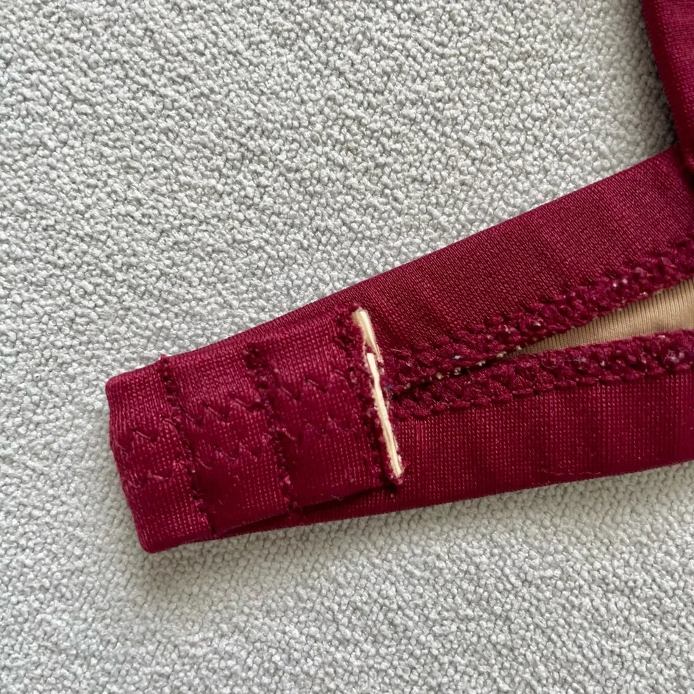 FINAL SALE $9 // J. CREW Burgundy Bikini Top No Underwire Push-Up - Picture 6 of 14